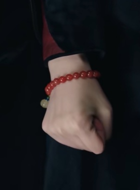 天然红玛瑙手链 流光之城景甜冯世真同款