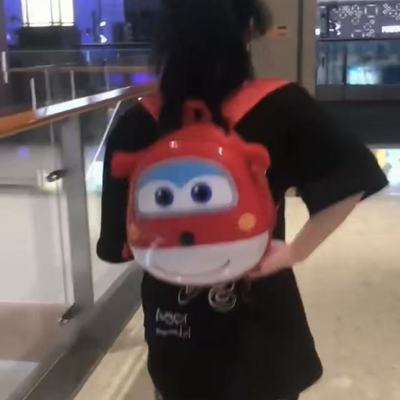 超级飞侠书包乐迪登山包双肩包创意羽毛球便携收纳包大学生旅游包