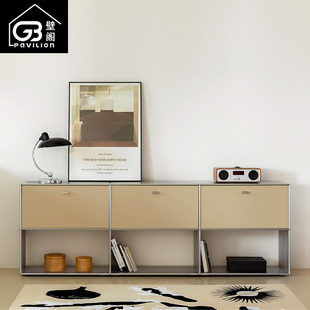 壁阁DOB柜韩国Flat Point极简客厅模块金属铝合金收纳床头餐边柜