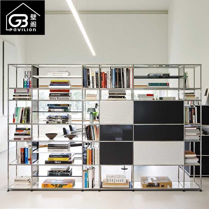 不锈钢轻奢展示柜置物架USM柜