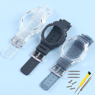 适配卡西欧5611GA2100SKE/2110/GAB2100八角农家橡树冰韧表壳表带