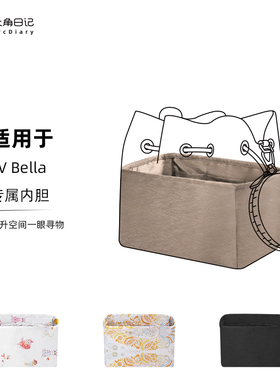 适用于LV Bella月光女神水桶包内胆包收纳整理大角日记ArcDiary