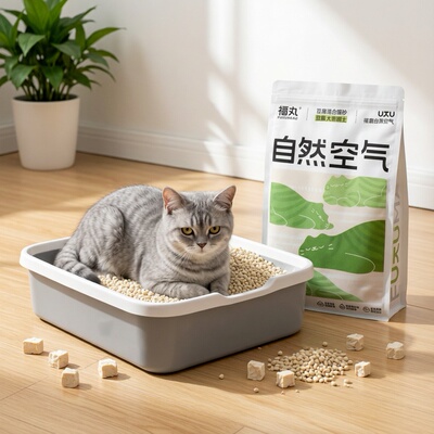 福丸白茶膨润土混合猫砂