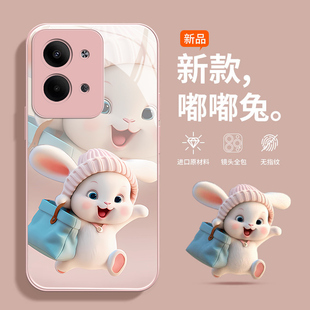 适用opporeno10手机壳reno11女生reno9pro液态玻璃7镜头全包6防摔5外壳5k可爱兔子4se高级感8网红8pro十小众