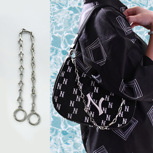 适用MLB包包改造装饰链条配件BY腋下包挂饰金属包链子单买斜跨