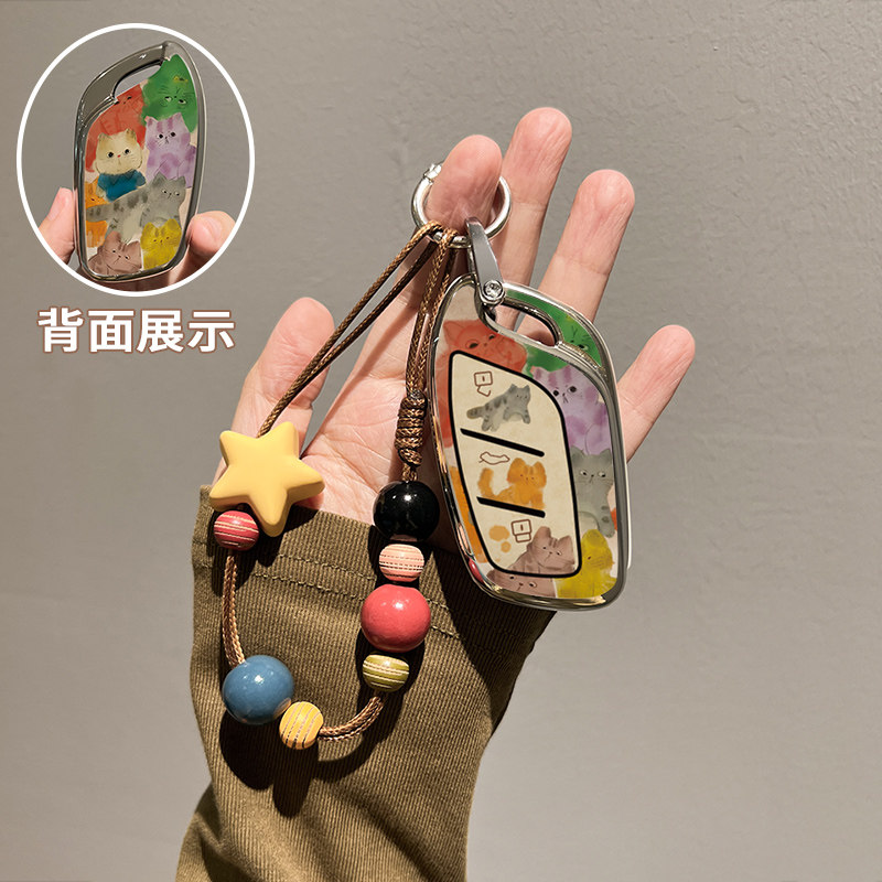 适用名爵mg4钥匙套4上汽5专用6高档zs车hs壳mg5扣mg6男mg4x女es5图片
