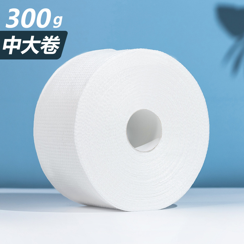 300克一次性洗脸巾美容院专用大号加厚洁面巾纯棉珍珠纹棉柔巾
