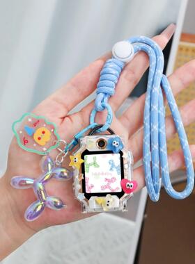 适用小天才电话手表表带Q3/U5/N5/D5挂脖绳Z7Z6pro/N3U3D2A保护套