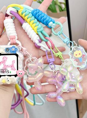 适用华为儿童手表表带5X/5Xpro挂脖绳4X/4Pro/3X/3Pro/3S夜光小狗