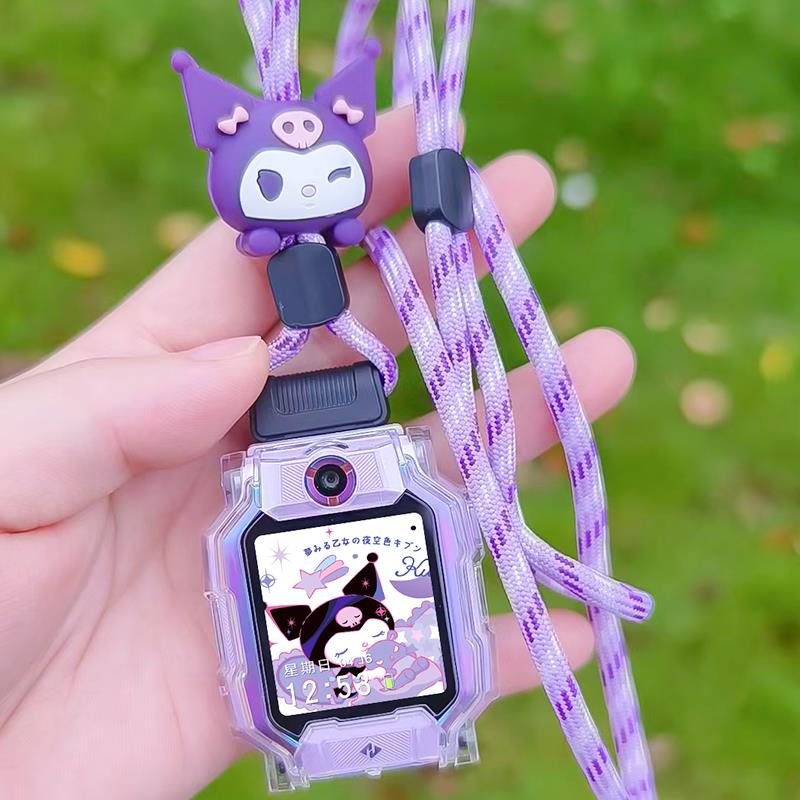 卡通公仔挂脖适用小天才电话手表z9挂绳Z8Z7尼龙粗套绳Z6一绳两用