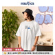 白帆日系无性别简约宽松短袖 nautica 圆领T恤TW3228 官方正品