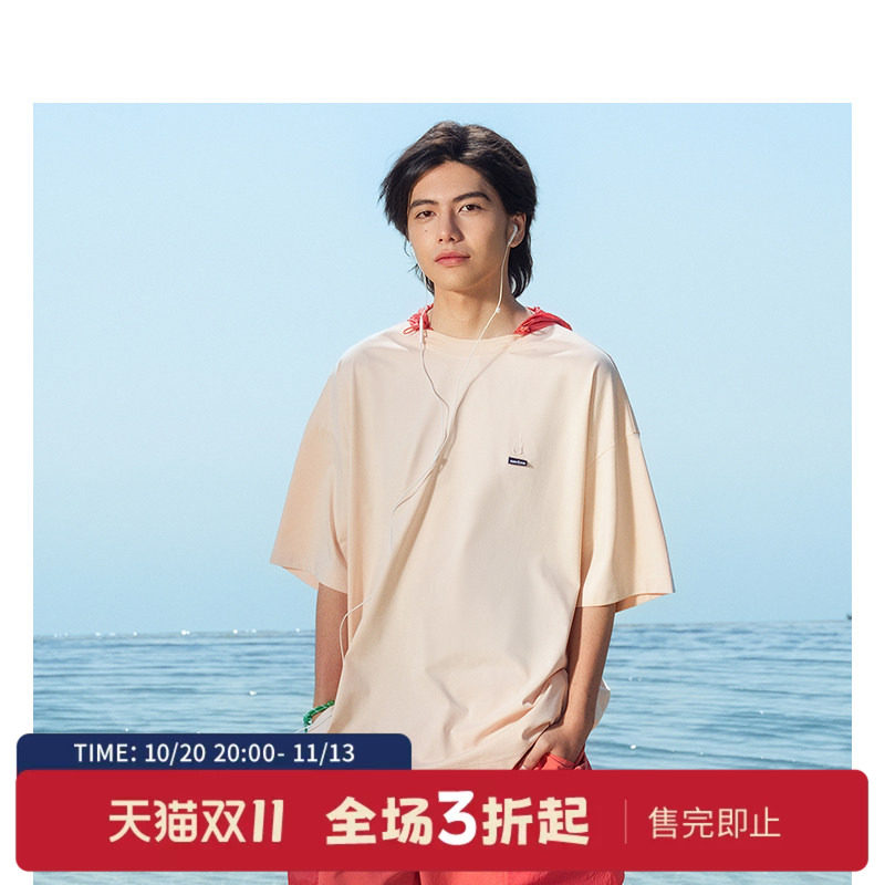 nauticawhitesail短袖连帽T恤