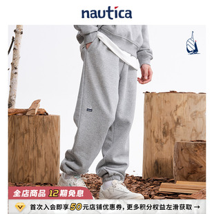 日系中性运动休闲束脚休闲卫裤 nautica白帆 KW3411 官方正品