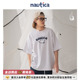 圆领T恤潮TW5101 nautica白帆 日系中性笑脸治愈短袖 官方正品