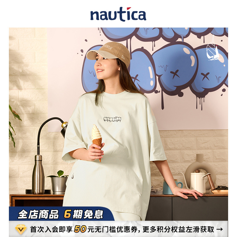 nauticawhitesail日系短袖
