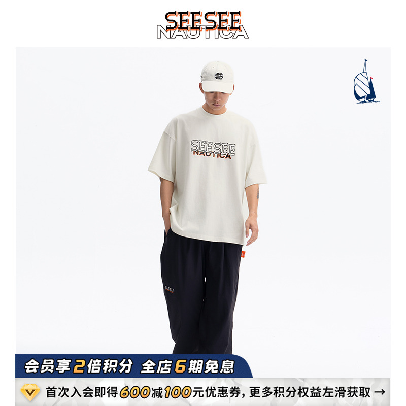 nauticawhitesail短袖圆领T恤