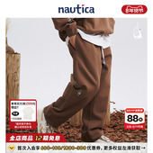 KW3328 日系中性宽松潮流纯棉针织卫裤 明星同款 nautica白帆