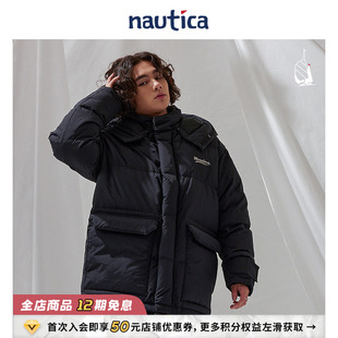nautica 白帆 日系中性潮流廓形羽绒服面包服JW2413 明星同款