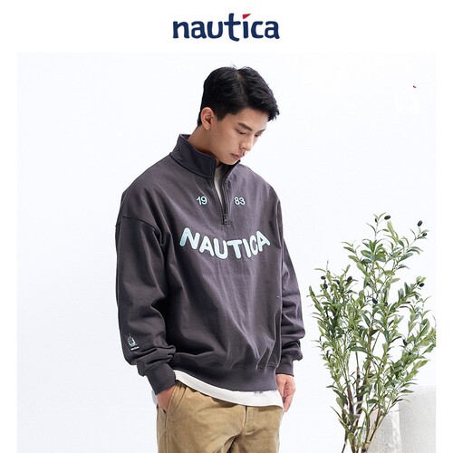 nauticawhitesail开襟卫衣