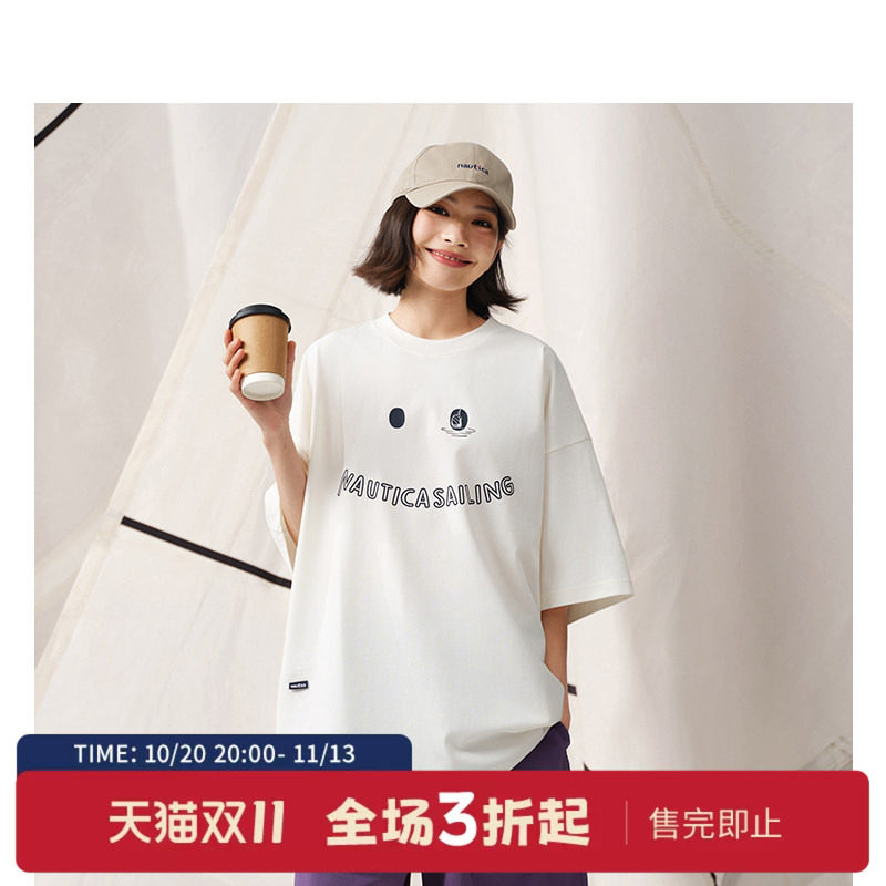 nauticawhitesail圆领T恤