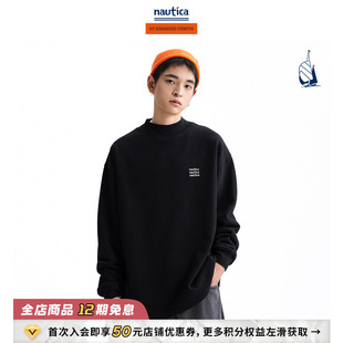 nautica日系中性半高领卫衣HYKW3417 汤本弘通监制 官方正品