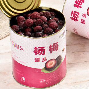 3kg新鲜糖水水果罐头餐饮烘培批发水果捞 杨梅罐头商用3公斤大桶装