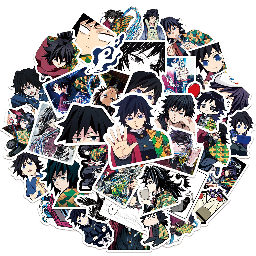 富冈义勇单人鬼灭之刃动漫周边手账DIY手机壳装饰防水贴纸贴画