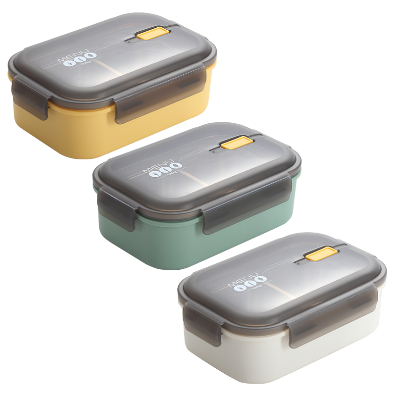 梵施家品饭盒大容量上班族带饭学生专用餐盒微波炉加热分格便当盒