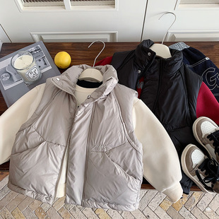 木野儿童冬季羽绒马甲湖州织里童装男童韩版90白鸭绒外套儿童服饰