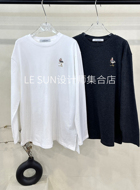 【over the rainbow正品】2026春新款休闲风圆领长袖刺绣T恤63392