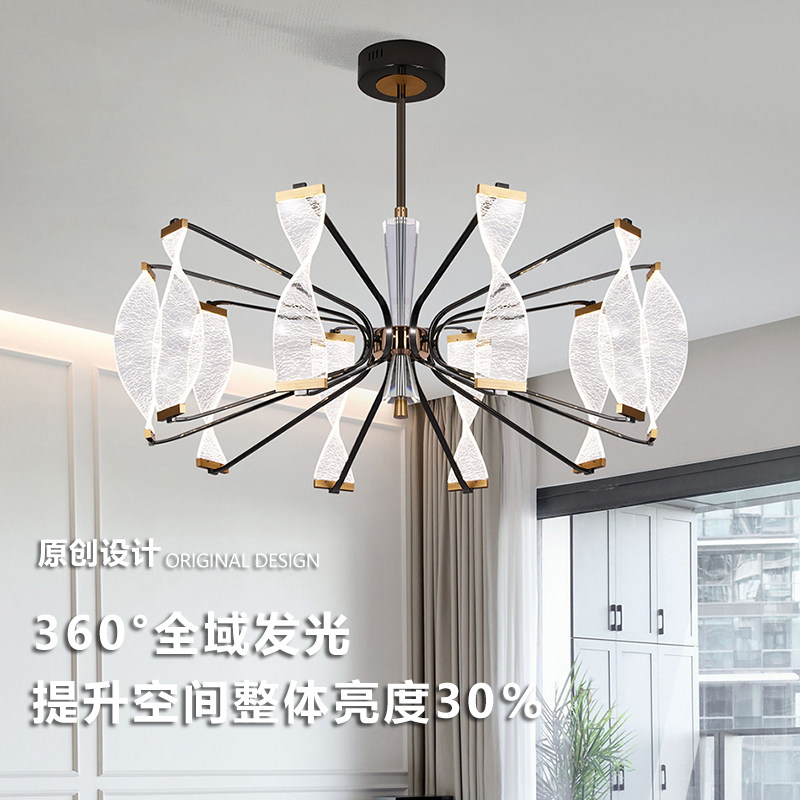 现代简约客厅灯吊灯2023新款美式轻奢卧室主灯高级感餐厅卧室吊灯_虎窝淘
