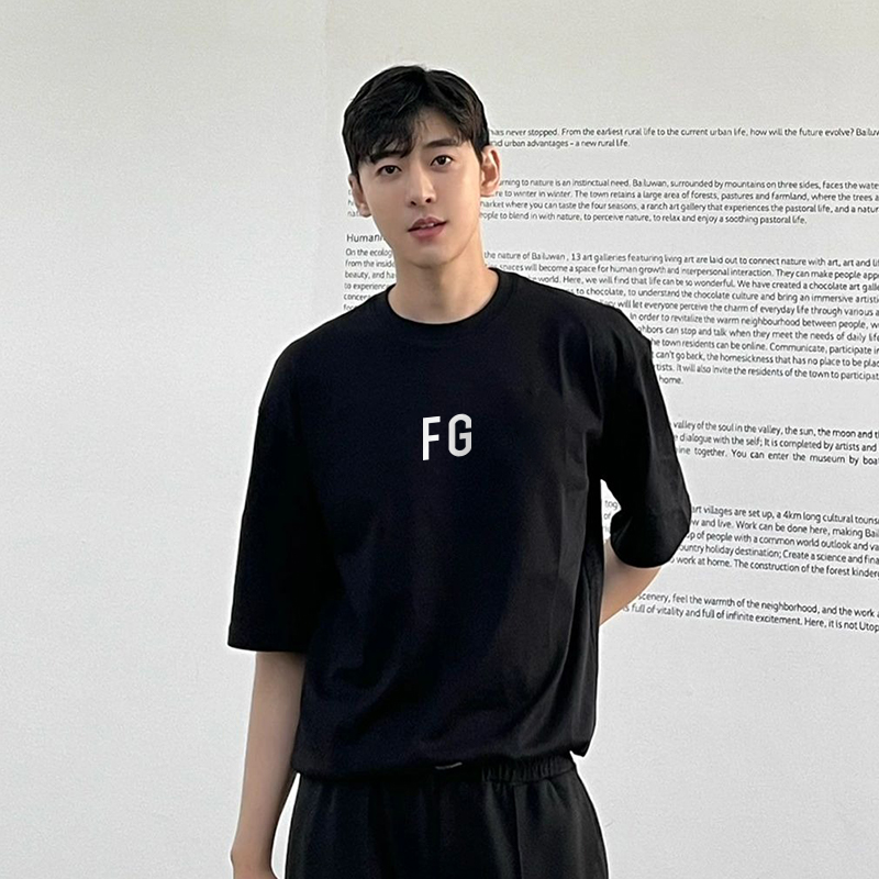 DONDA FEAR OF GOD美式复古高街短袖上衣男夏季百搭纯棉半袖T恤