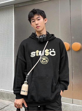 RRR123 X CPFM黑8台球印花街头复古上衣外套重磅美式连帽卫衣男