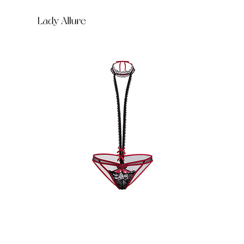 「LA」Roselly·勾心蜜事｜欲焰系列*纯欲性感蕾丝挂脖约会女内裤