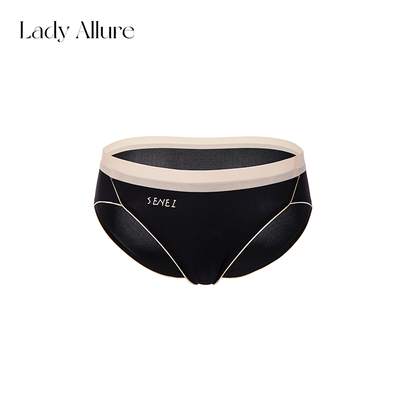 折角腰牛奶丝内裤舒适无痕运动女