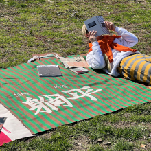 便携户外折叠草地春游垫子露营地垫音乐节防水款 野餐垫防潮垫加厚