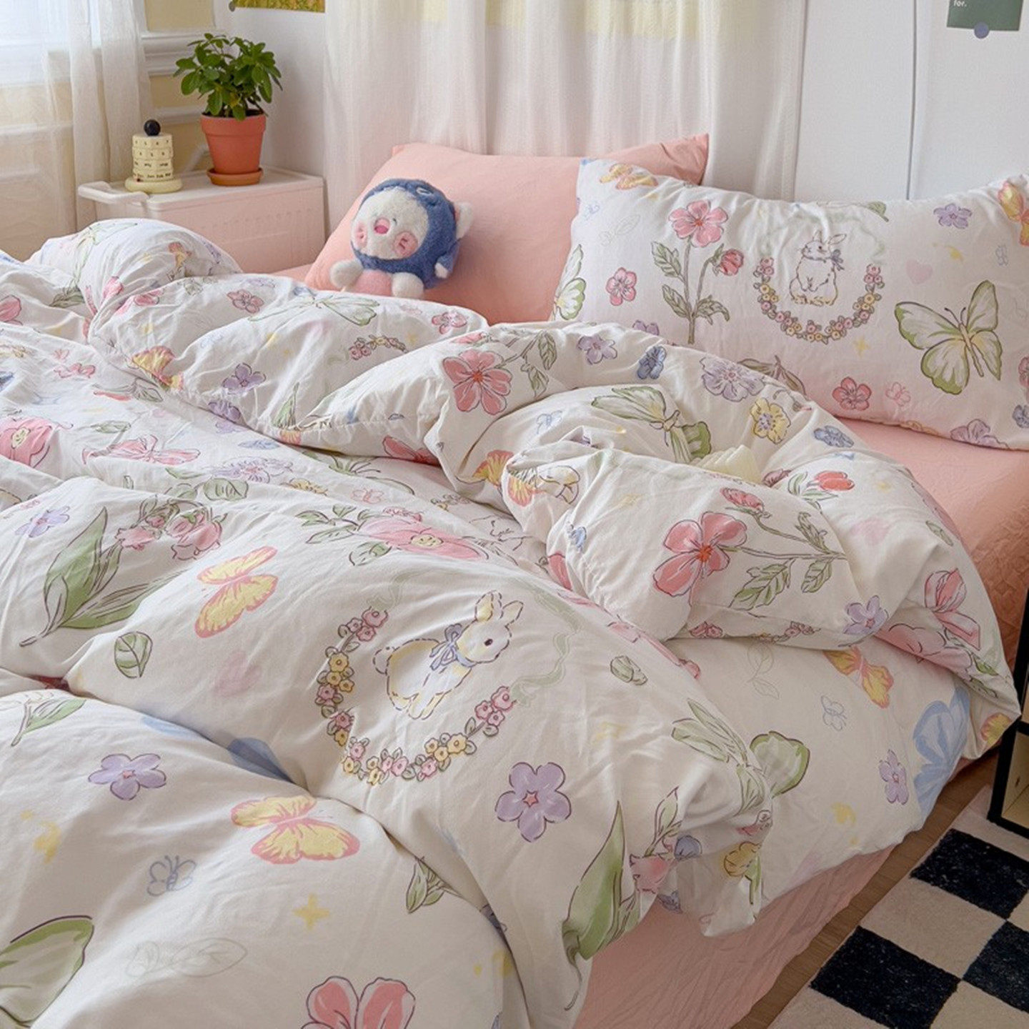 水洗棉被套单件纯棉全棉学生宿舍1.5米被罩150x200x230被单三件套,床上用品,被套,淘宝优惠券,粉丝福利购,淘宝优惠卷