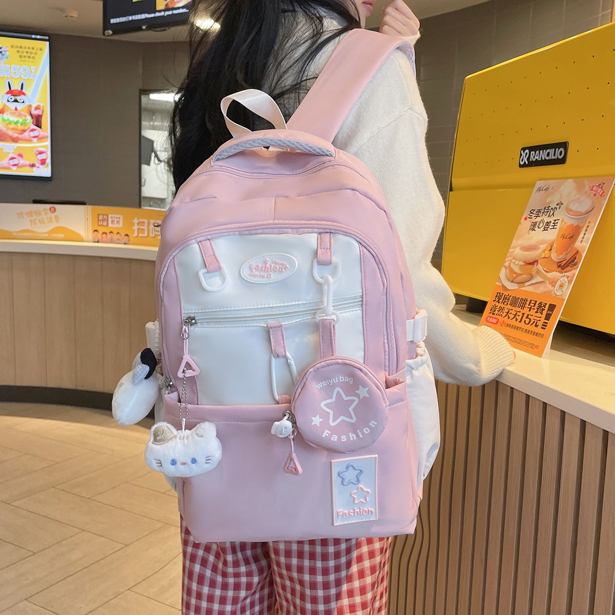 初中生女生书包高颜值学院风