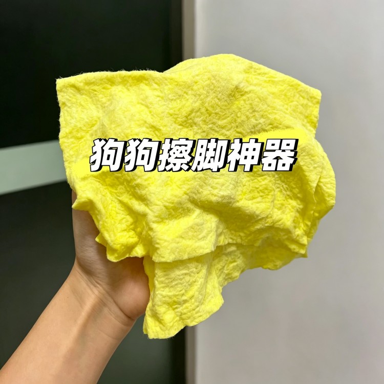 狗狗擦脚神器吸水速干不掉毛外出遛狗宠物清洁懒人抹布清洁擦脚布