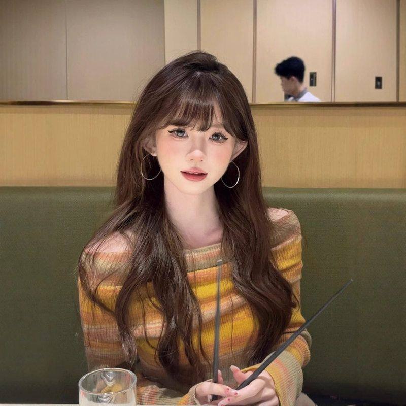 美式辣妹一字肩露锁骨长袖针织衫女春季撞色修身显瘦别致短款上衣,女装/女士精品,毛针织衫,淘宝优惠券,粉丝福利购,淘宝优惠卷