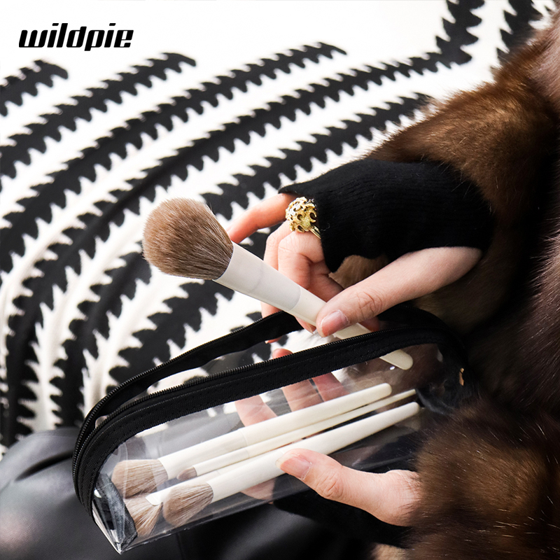 网红透明ins便携收纳刷子包防水多功能旅行外出化妆包眉笔化妆袋
