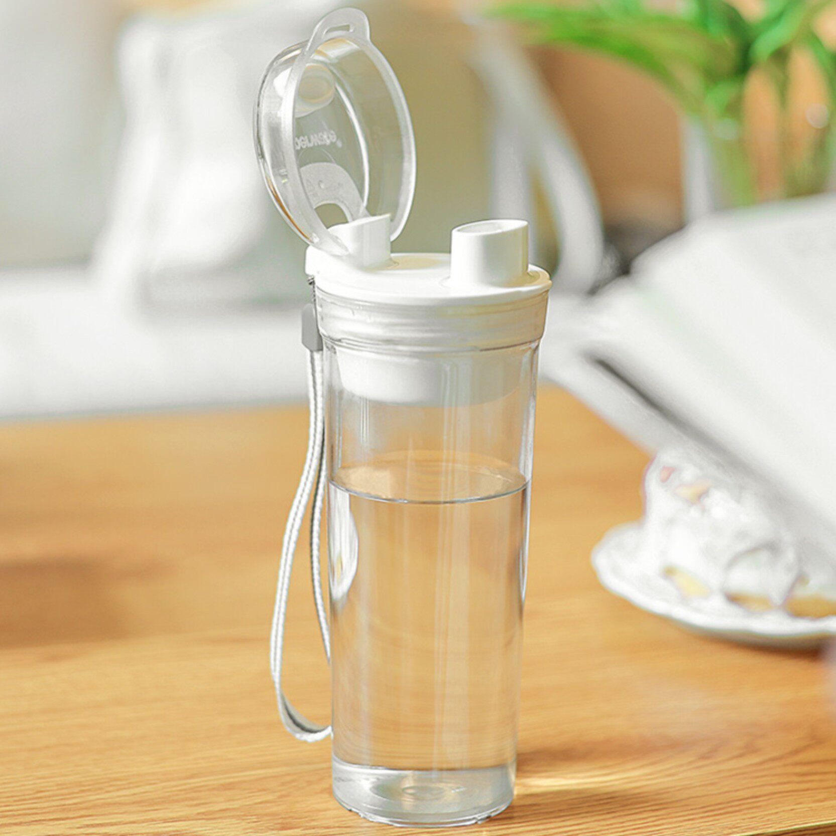 特百惠400ml水杯正品官方旗舰店官网简约便携运动健身茶韵随手杯