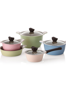 韩国进口PN陶瓷汤锅欧拉一体压铸轻便趁手不溢锅稳定好清洗复古