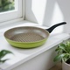 爱合米进口不粘锅青山绿28cm牛排锅家用大底煎鱼烙饼不粘锅