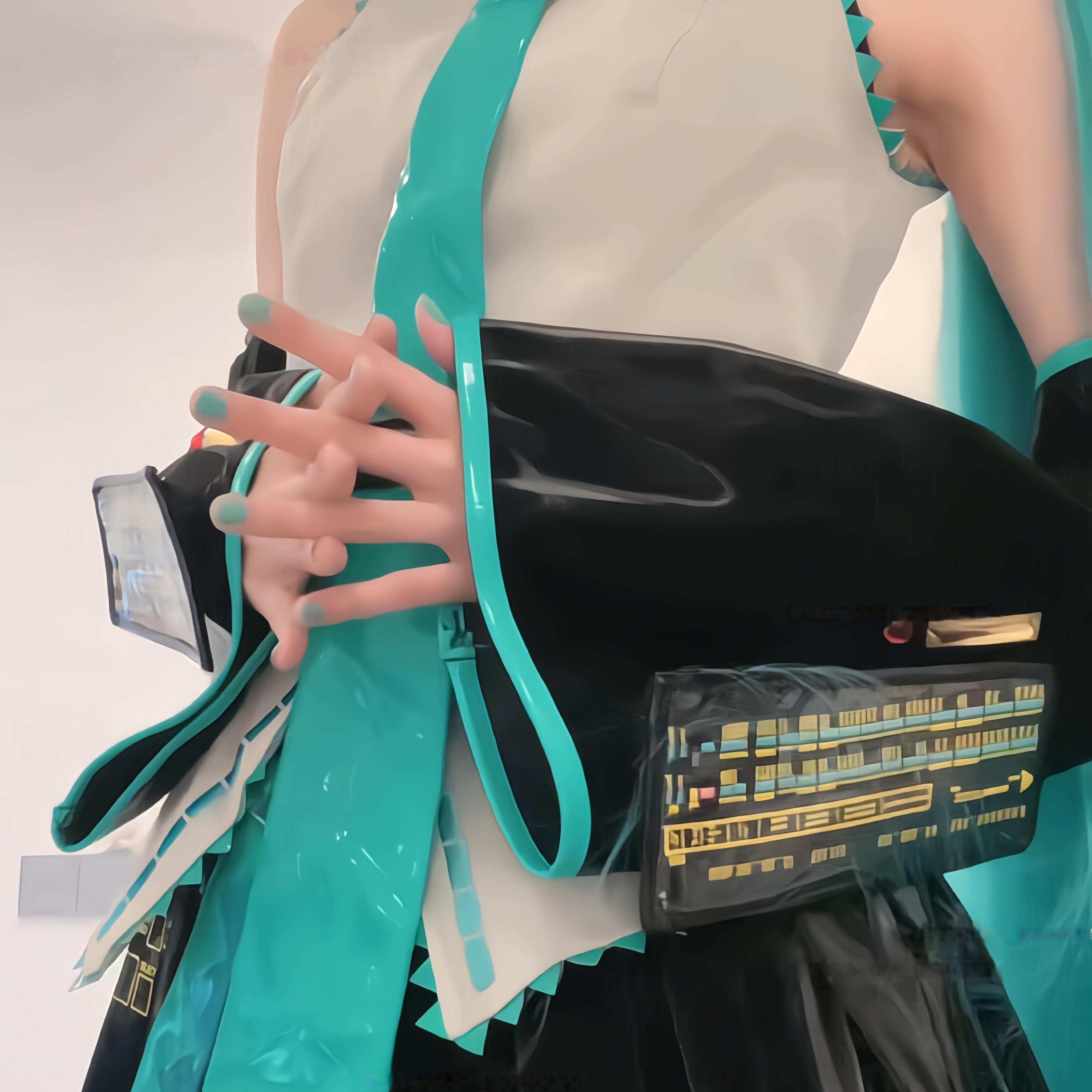 初音cos服公式服液态皮miku未来二次元漫展cospaly全套服装.图片
