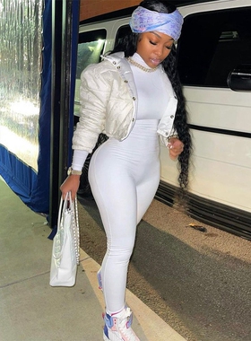 Fashion Bodysuits Sports Bodysuits 纯色紧身运动健身连体裤女