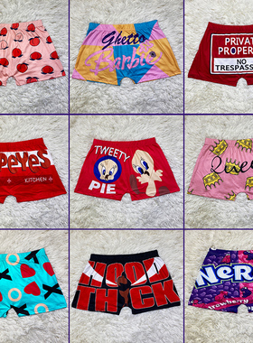 Women's tight fitting printed yoga shorts紧身印花瑜伽短裤女