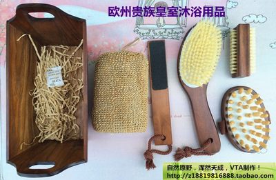 浴室洗澡用品6件套方木桶复古套装洗护全面尽收其中欧州皇室供品