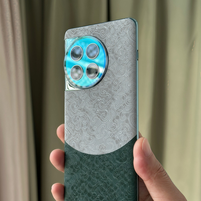 适用一加ace2Pro素皮后膜撞色拼接个性一加ace3背膜一加ace3Pro后盖保护膜一加ACEPro原机素皮后盖保护膜