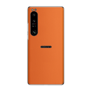 适用索尼Xperia1IV素皮后膜裸机原机手感Xperia1III背膜5III手机后盖玻璃防滑防指纹素皮纹理材质保护贴膜